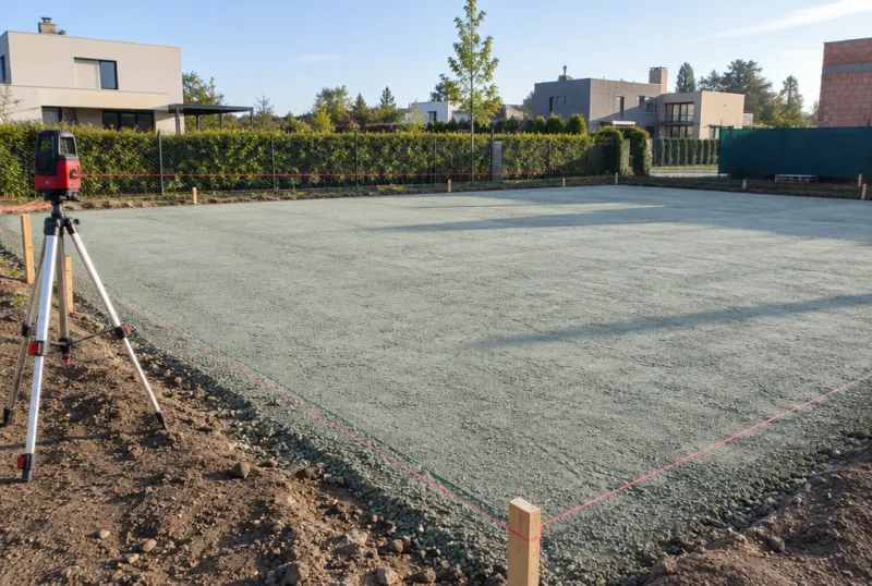 Base de tosca compactada para una platea en Pilar